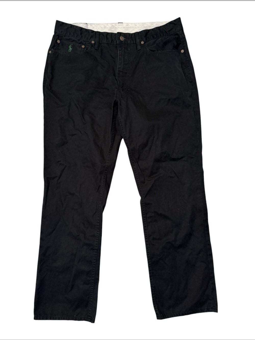 Polo by Ralph Lauren Men’s Straight Jeans - Black with Green Pony